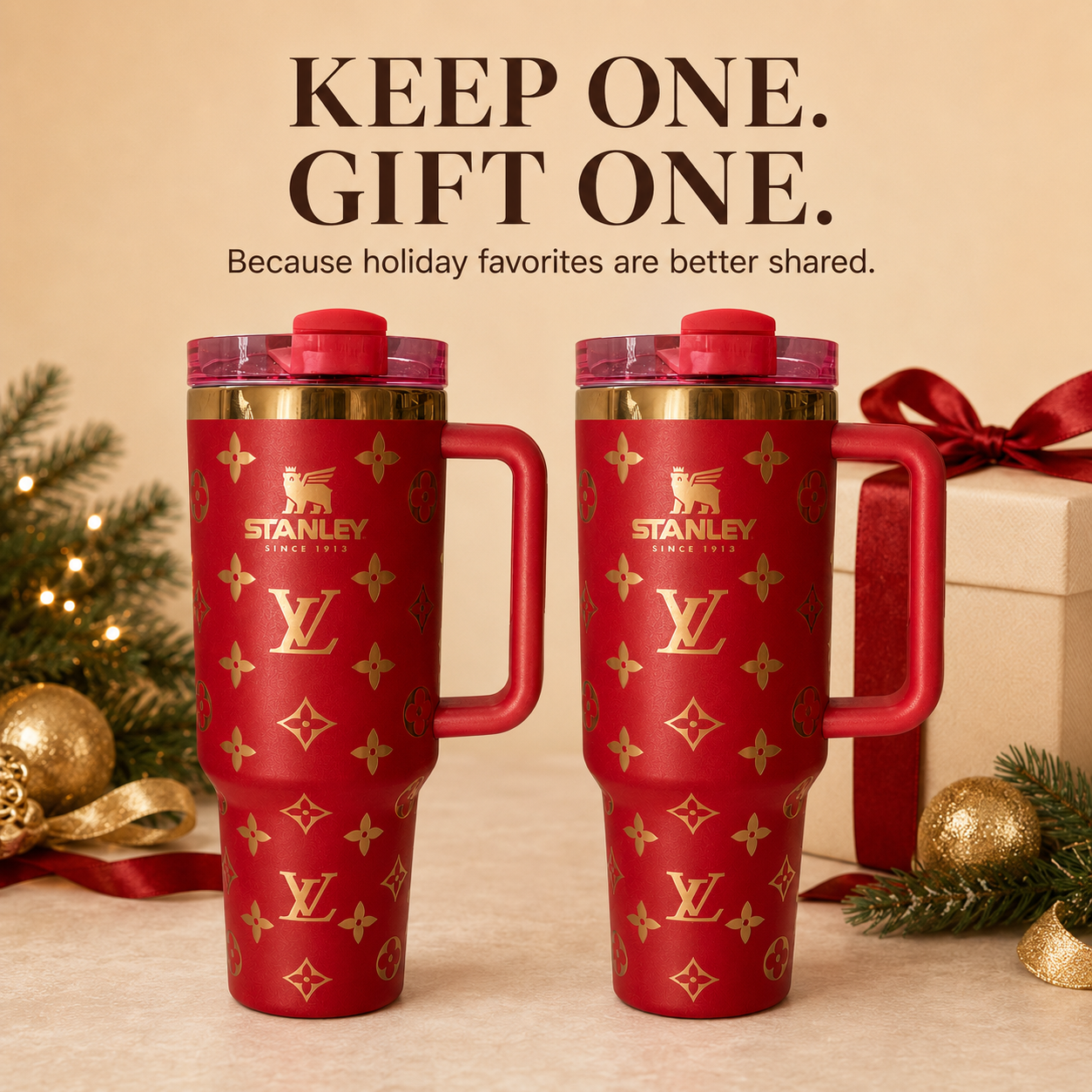 Auvoré® LV Holiday Edition 40oz Tumbler