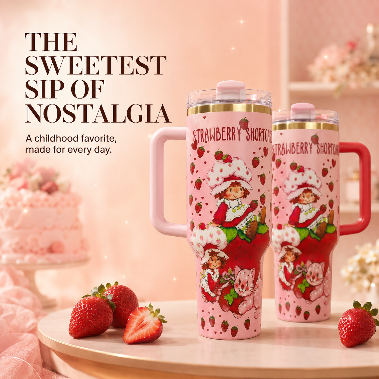 Auvoré® Strawberry Shortcake Tumbler 40oz