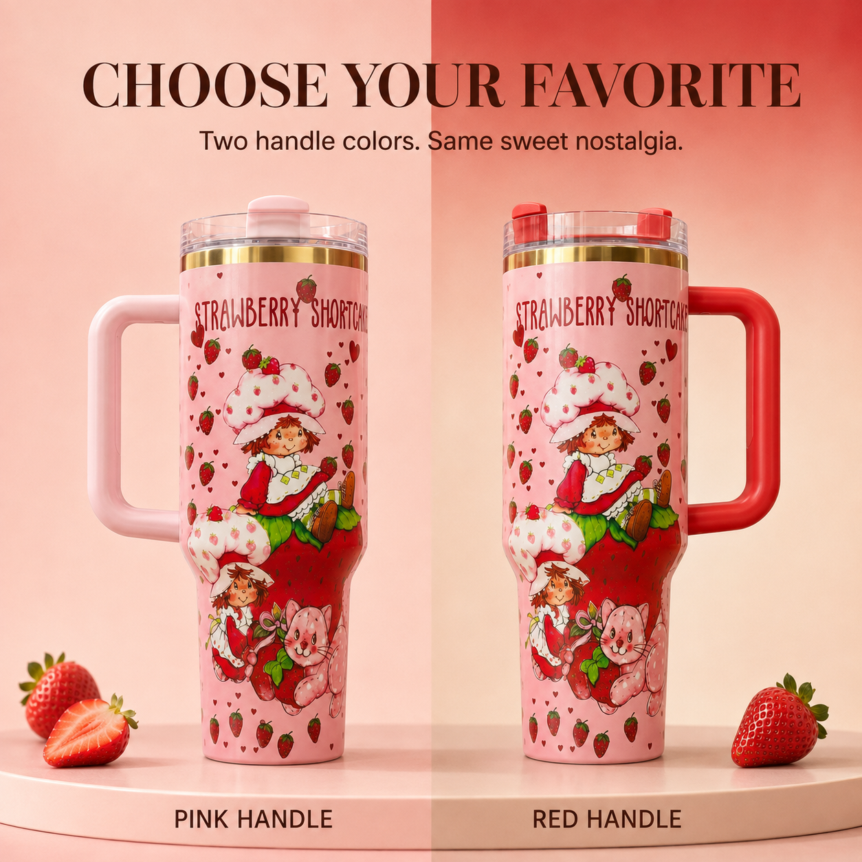 Auvoré® Strawberry Shortcake Tumbler 40oz